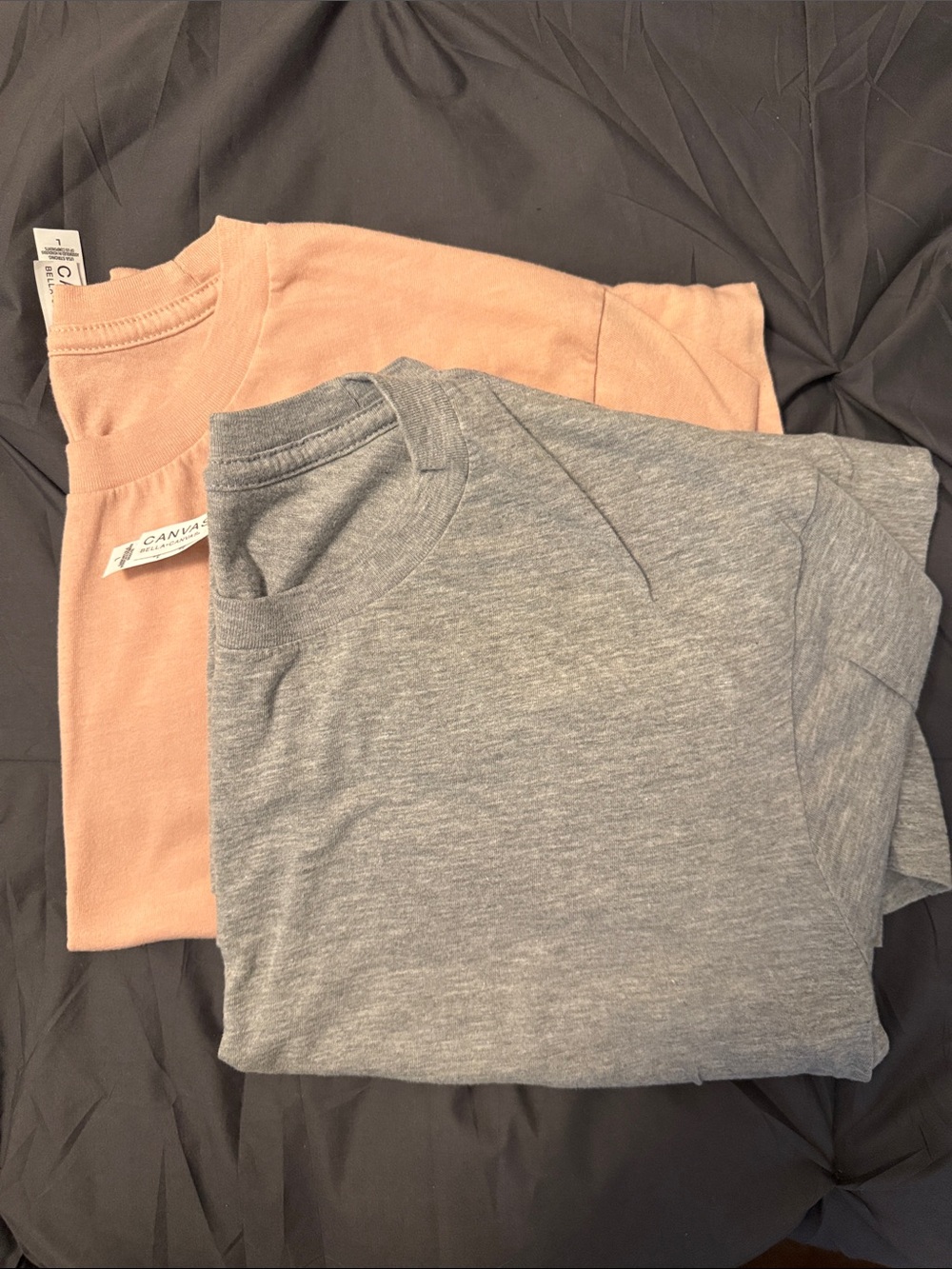Bella Canvas Kids Short Sleeve Tee - Pink and Gray Heather